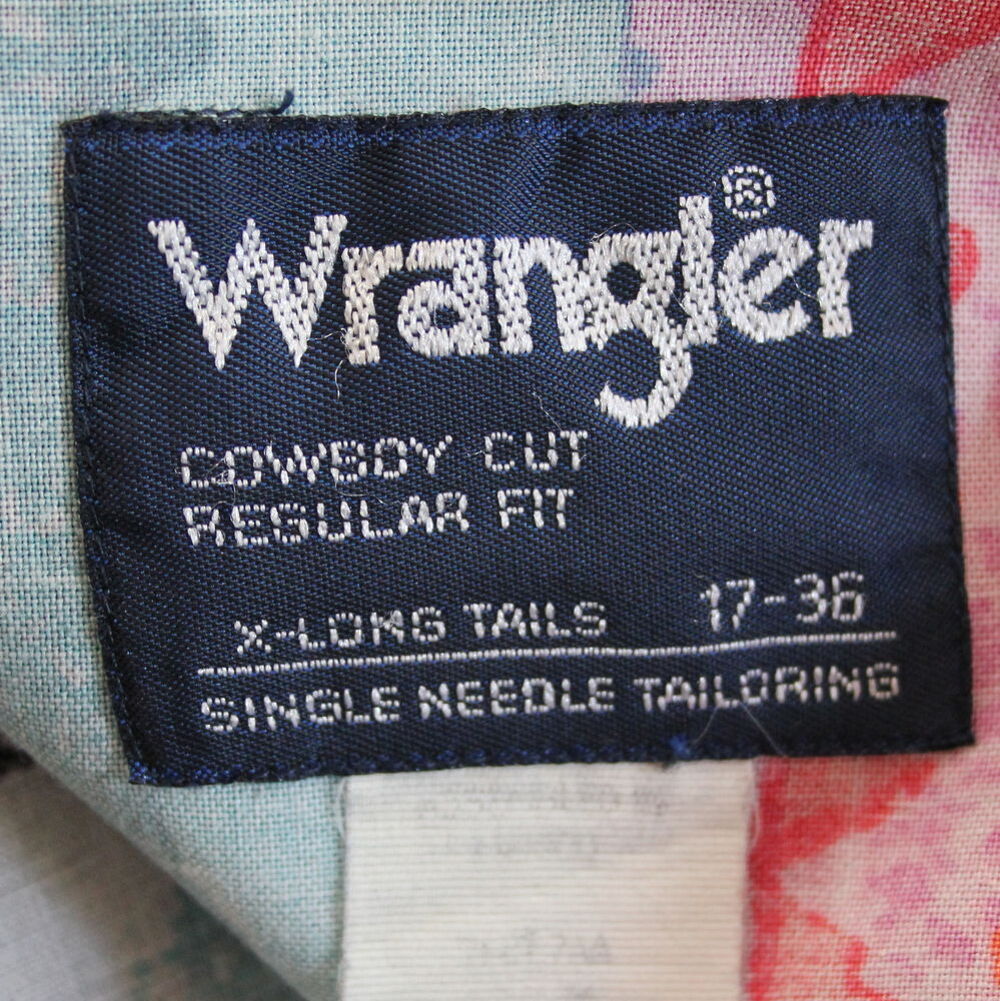 Chemise cowboy cut WRANGLER 1980 T.L Vêtements