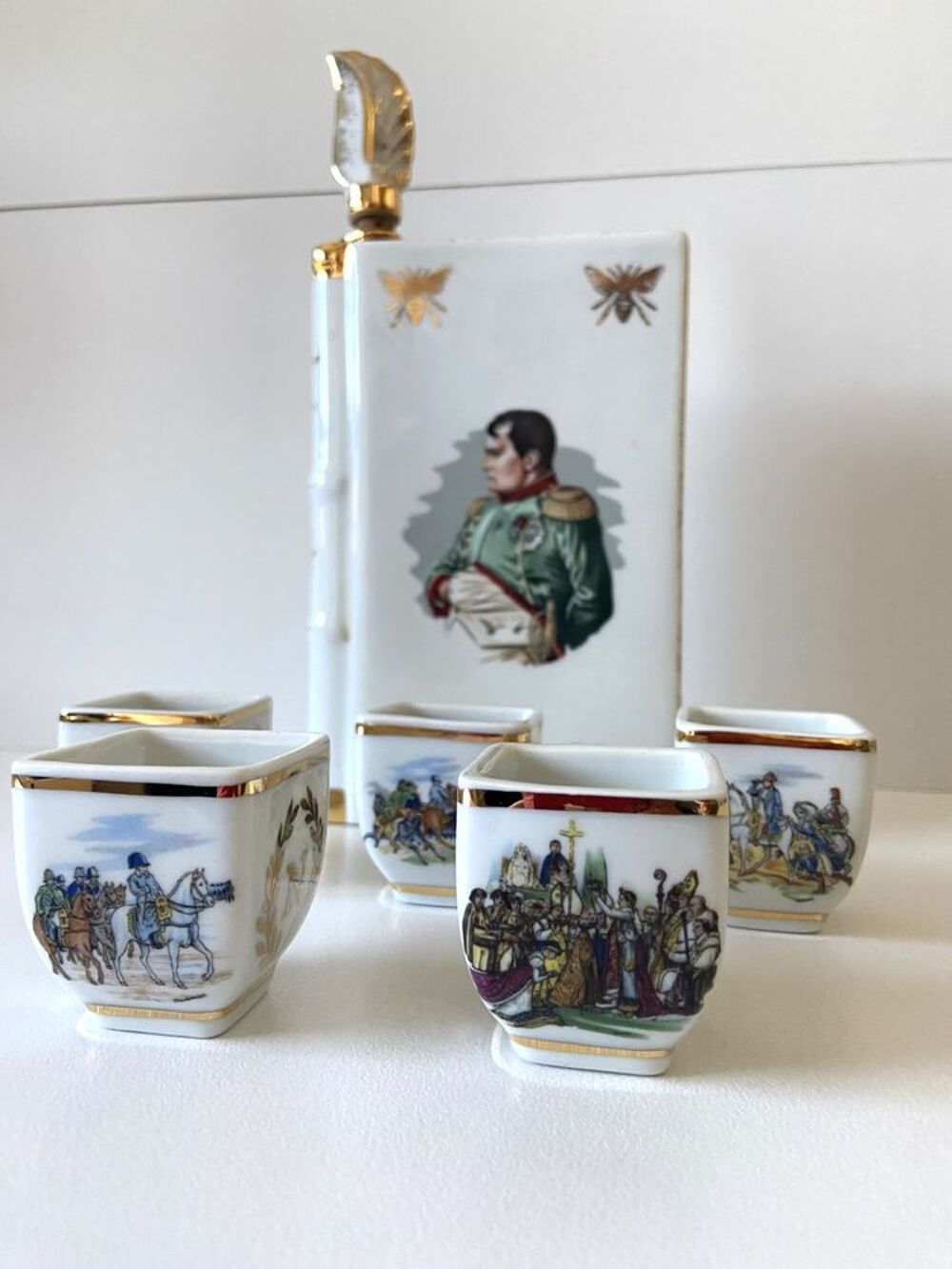 Ancien Service &agrave; Cognac Fran&ccedil;ais Campagnes de Napol&eacute;on 1er 