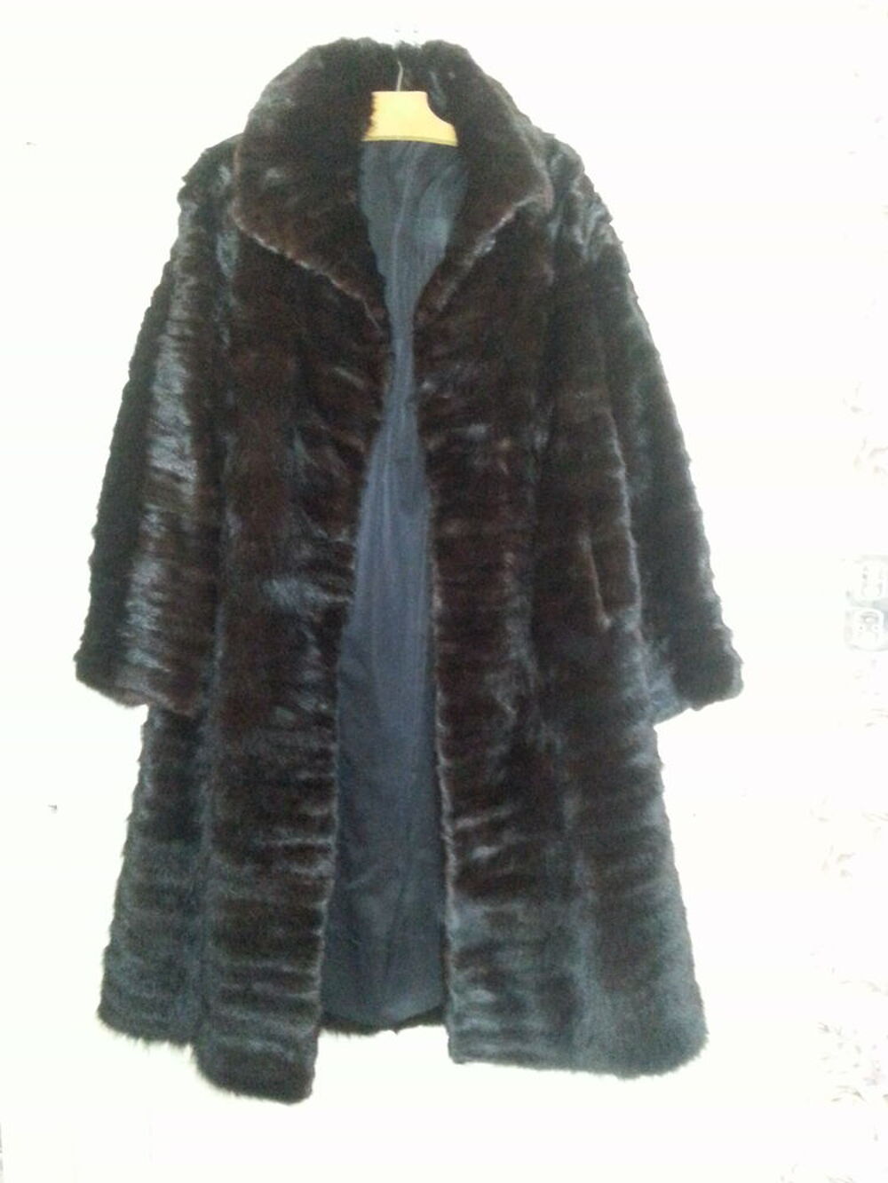 MANTEAU VISON NOIR femme Vêtements