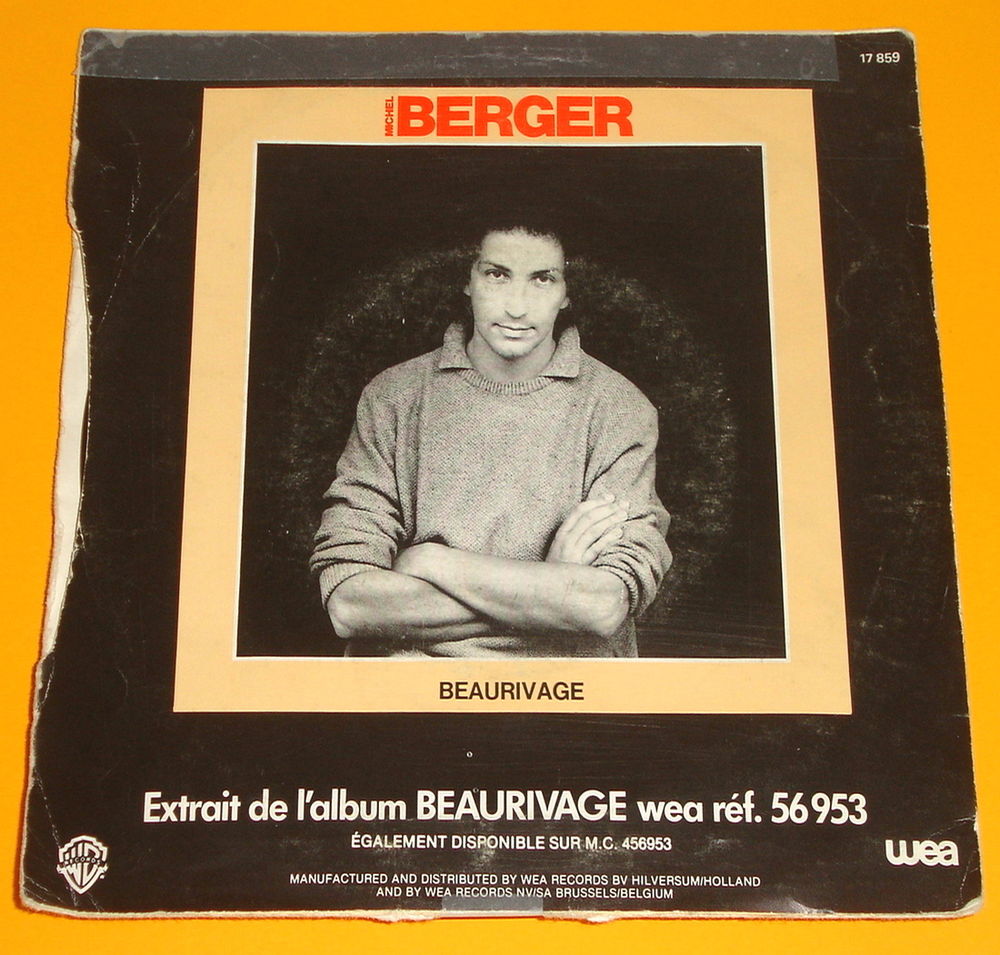 MICHEL BERGER -45t- MADEMOISELLE CHANG / ANTOINE - Belg.1981 CD et vinyles