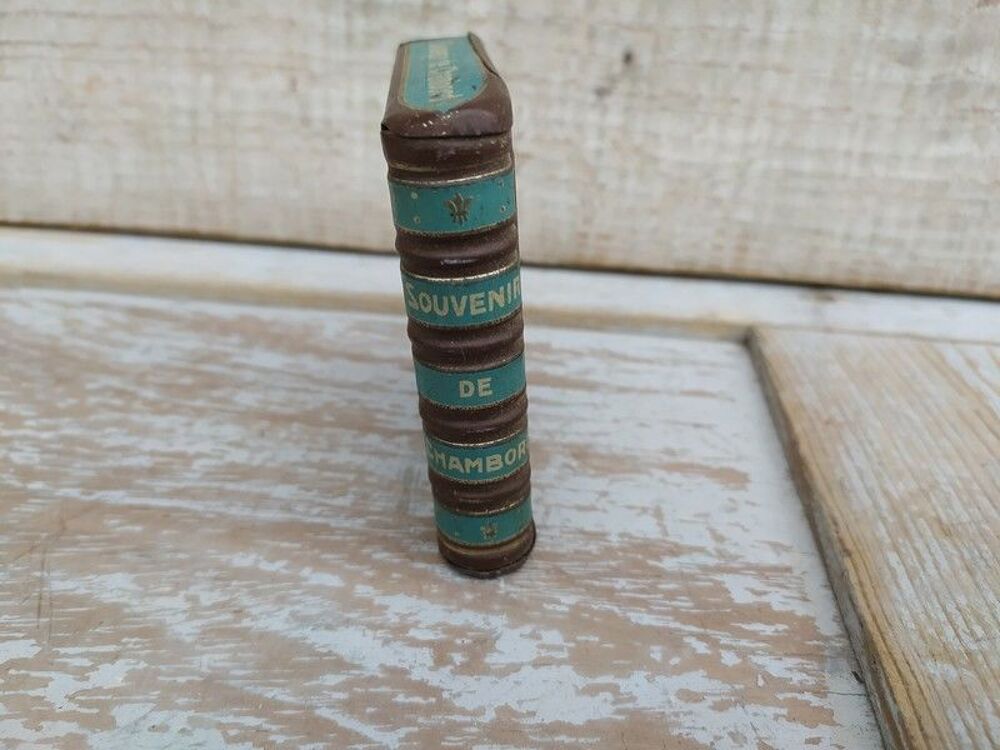 Ancienne Boite Publicitaire Antiquit&eacute;s Blanchard Chambord 