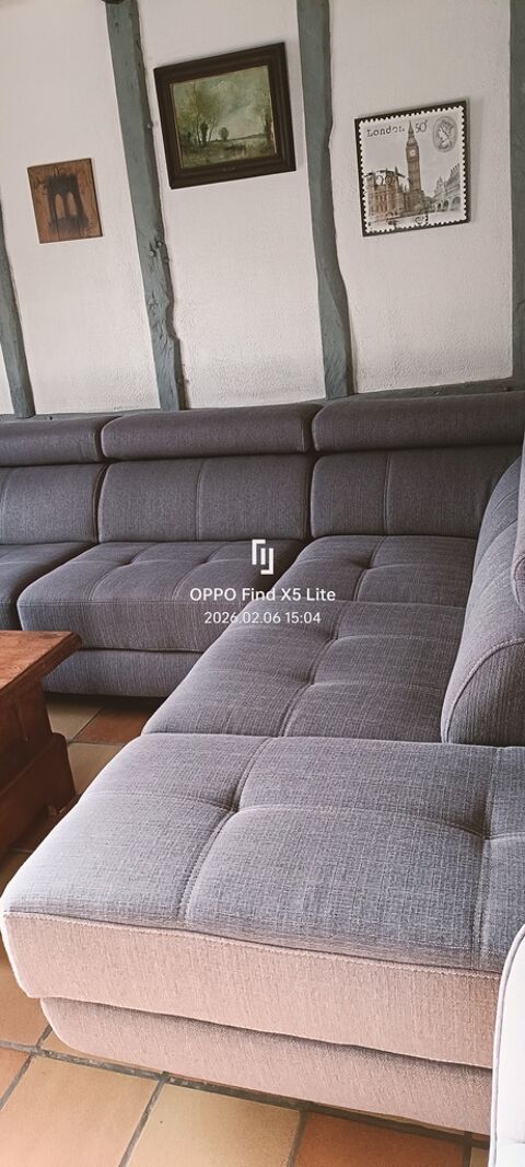 Canap� d'angle tissu gris 600 Le Havre (76)