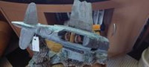   Bel Avion en résine décoration Aquarium-Terrarium 