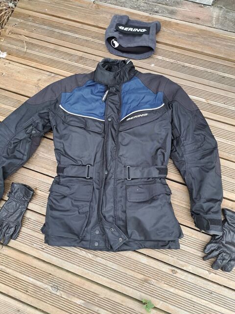 BLOUSON DE MOTO  + GANTS + CACHE COU+ 90 Lamarque (33)