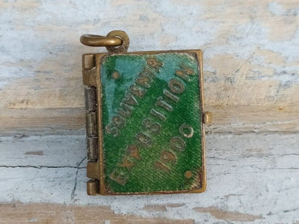 Pendentif Album &Eacute;mail Photographies Exposition Paris 1900 
