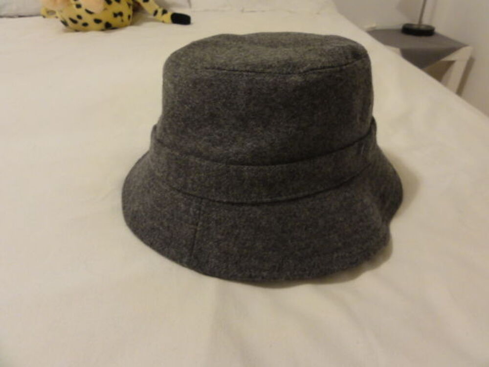 Vintage 78/80 Chapeau feutre de laine r&eacute;versible comme NEUF Vtements