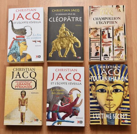 Lot 6 romans Egypte Christian JACQ.   Etat NEUF 60 Gujan-Mestras (33)