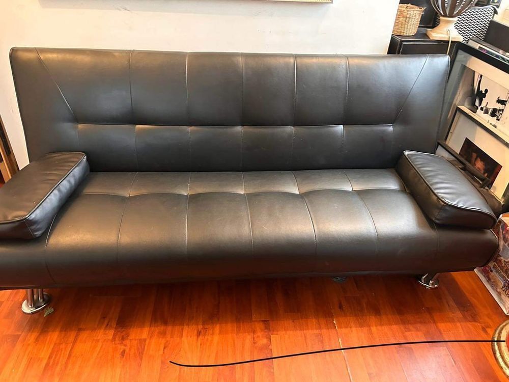 Clic clac simili cuir noir Meubles