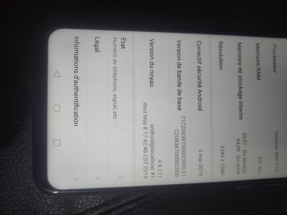 Honor 10 Lite Téléphones et tablettes