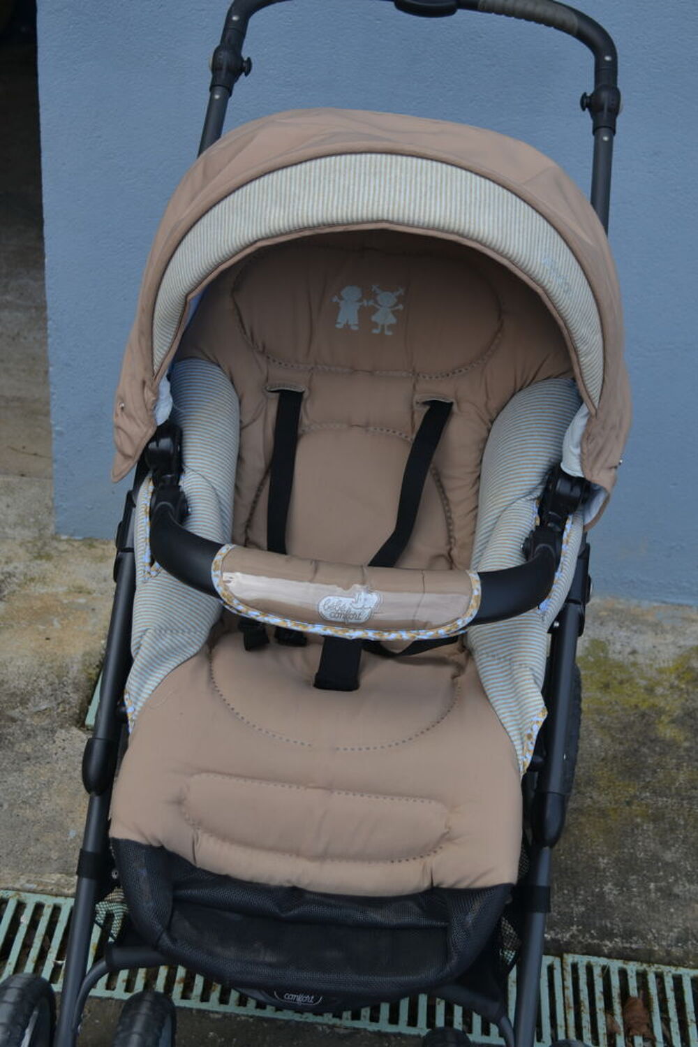 Ensemble trio poussette + coque + nacelle Trophy avenue B&eacute;b&eacute; Puériculture