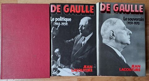 De Gaulle - Jean Lacouture - trois tomes 10 Hergnies (59)