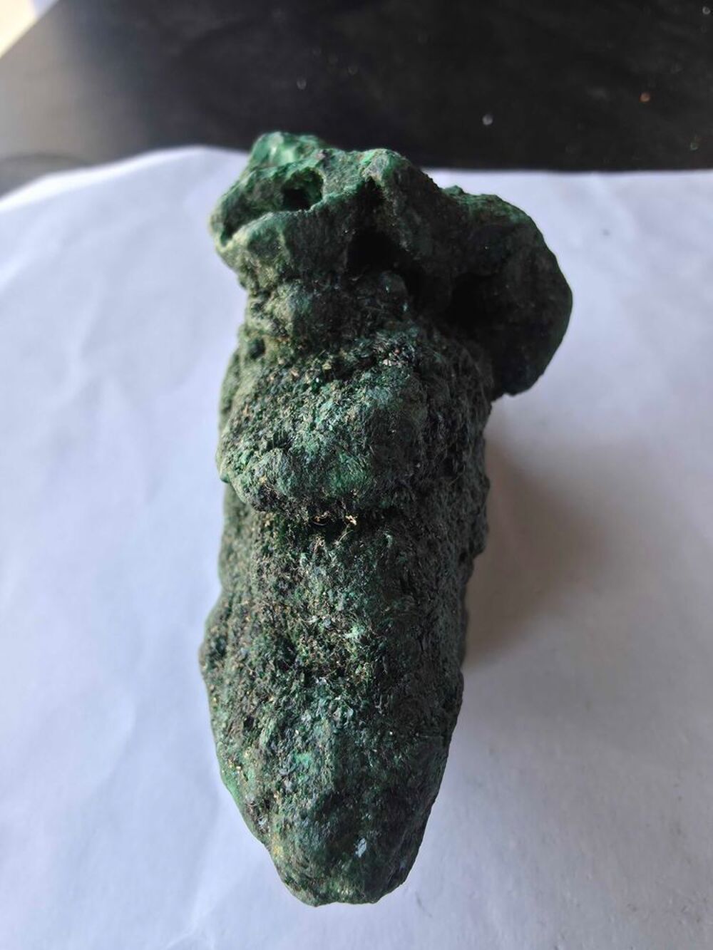 Min&eacute;ral Brut : Malachite Cristallis&eacute;e du Congo-206g 