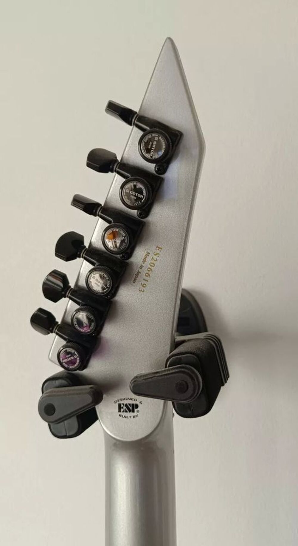 Guitare &eacute;lectrique ESP E-II Arrow FR Black Silver Fade Instruments de musique