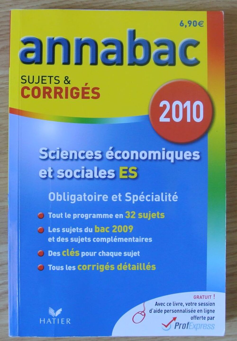 ANNABAC Sciences Economiques et Sociales ES Sujets et Corrig Livres et BD