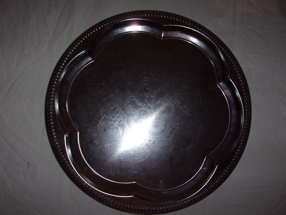 Plat rond en inox Cuisine
