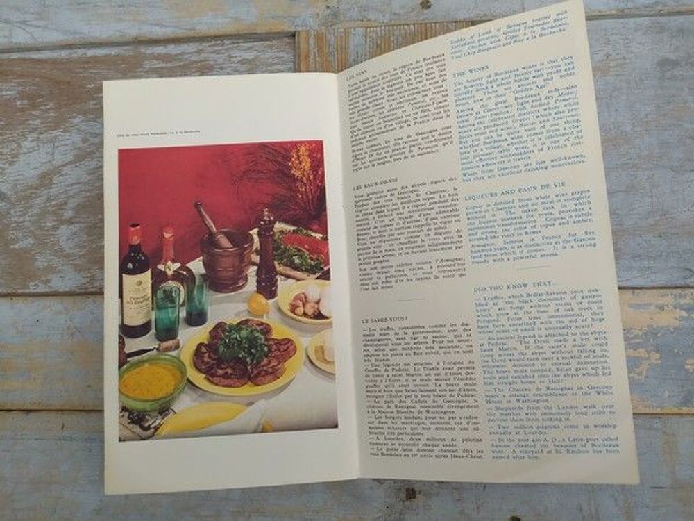 Brochure Publicit&eacute; Air France P&eacute;rigord Gascogne Guyenne 1960 