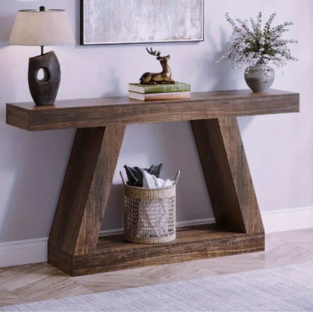 Console en bois massif ? design architectural &amp; chaleur natu Meubles