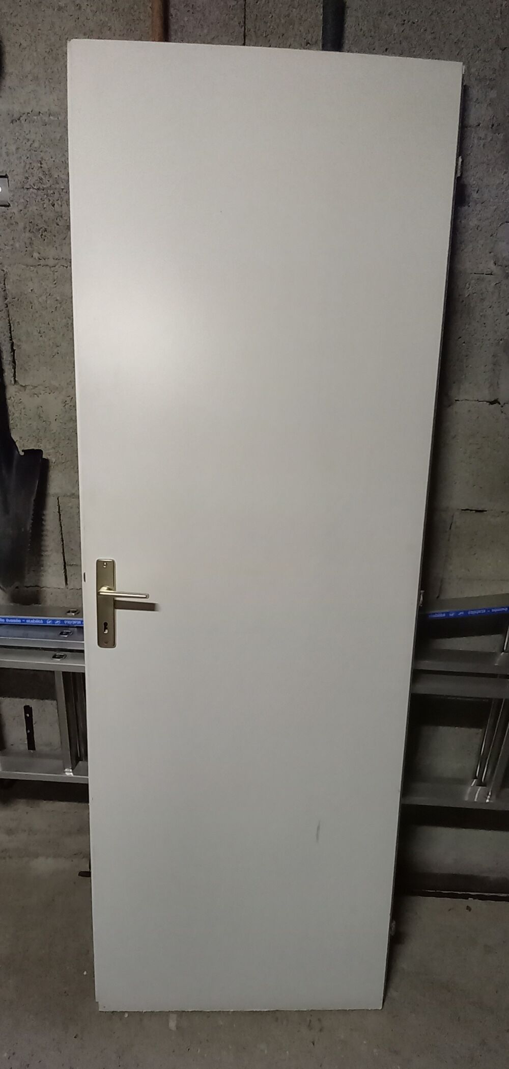 Porte blanche simple SANS cadre, mais avec gonds Bricolage