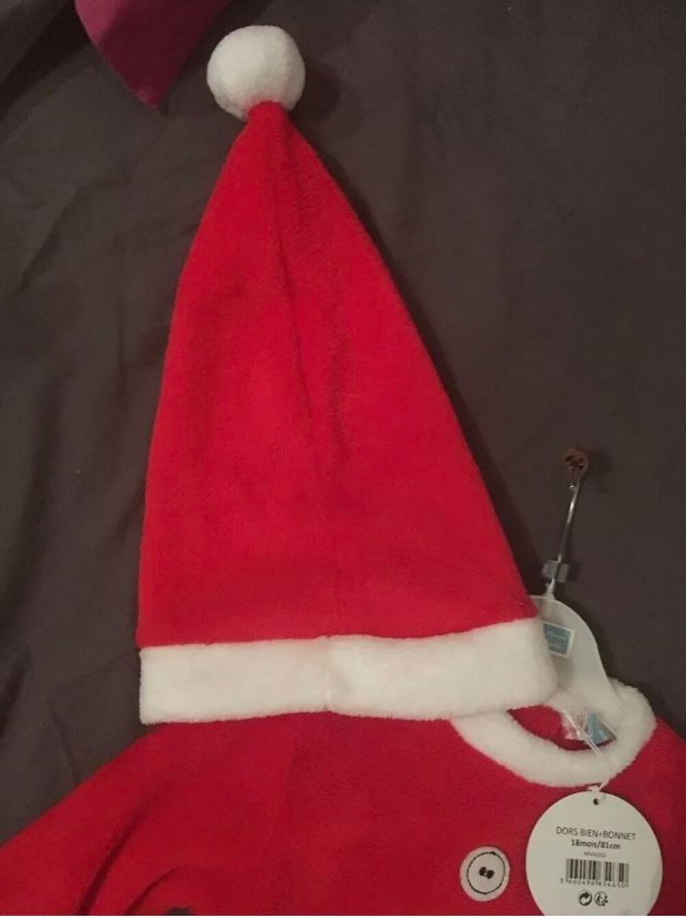 Pyjama Deguisement Pere Noel Enfant 18 Mois 81cm Vêtements enfants