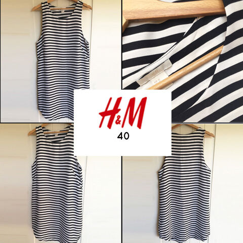 Robe raye H&M 40 10 Marcq-en-Barul (59)