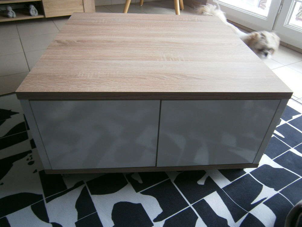 TABLE BASSE DE SALON 70X70 H 35 cm CURIEUX S'ABSTENIR 
Meubles