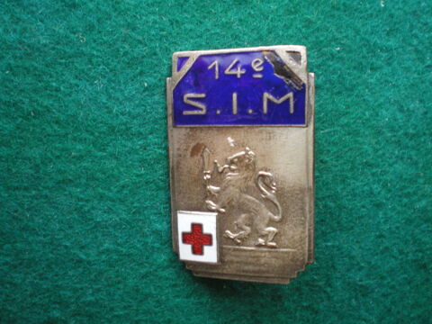 Insigne de Sant� - 14� S.I.M. Section Infirmiers Militaires. 60 Caen (14)