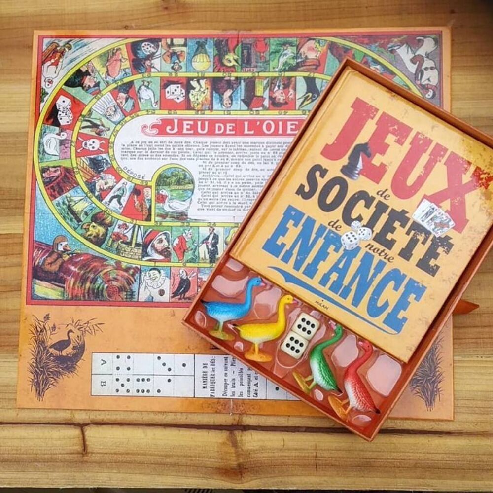 Jeux de soci&eacute;t&eacute; de notre enfance coffret livre aux &eacute;dition M Jeux / jouets