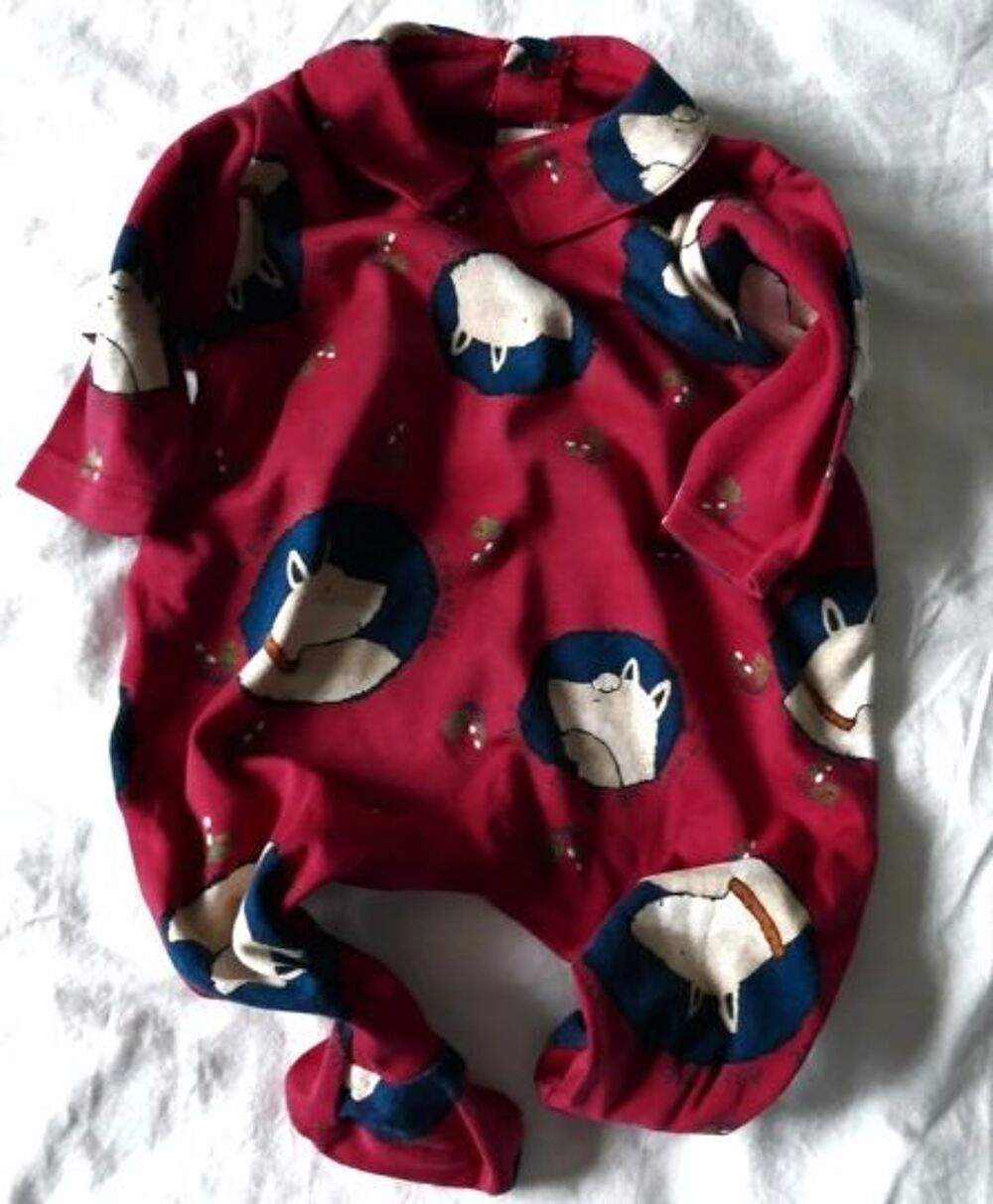 pyjama b&eacute;b&eacute; 3 mois- dors bien - catimini -motif ours- pyjama Vêtements
