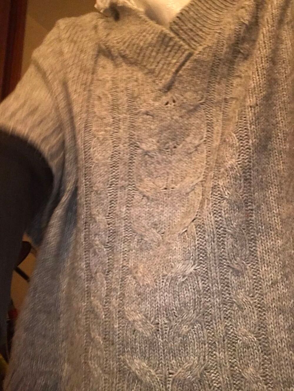 PULL CAPE IN EXTENSO Taille S gris fonc&eacute; Vêtements
