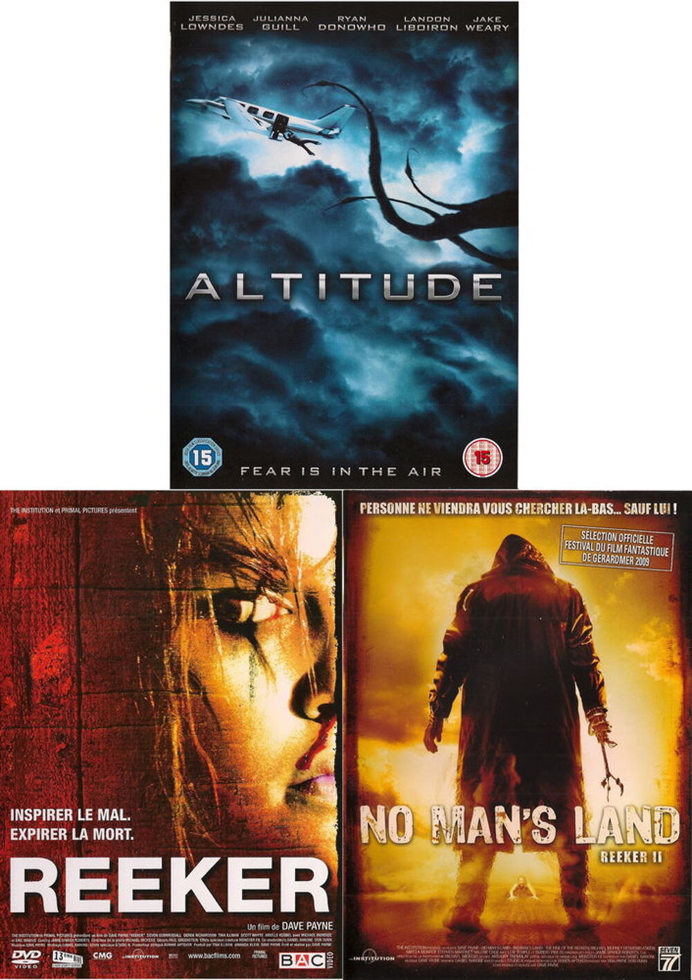 Trilogie DVD Horrible Brain Twist DVD et blu-ray