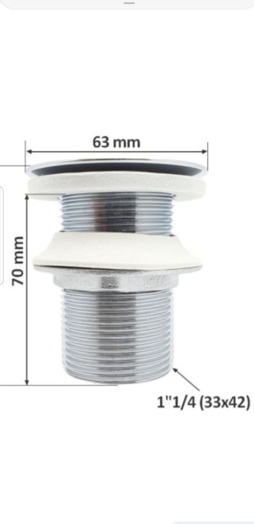 bonde lavabo &agrave; grille en laiton Chrom&eacute; Bricolage