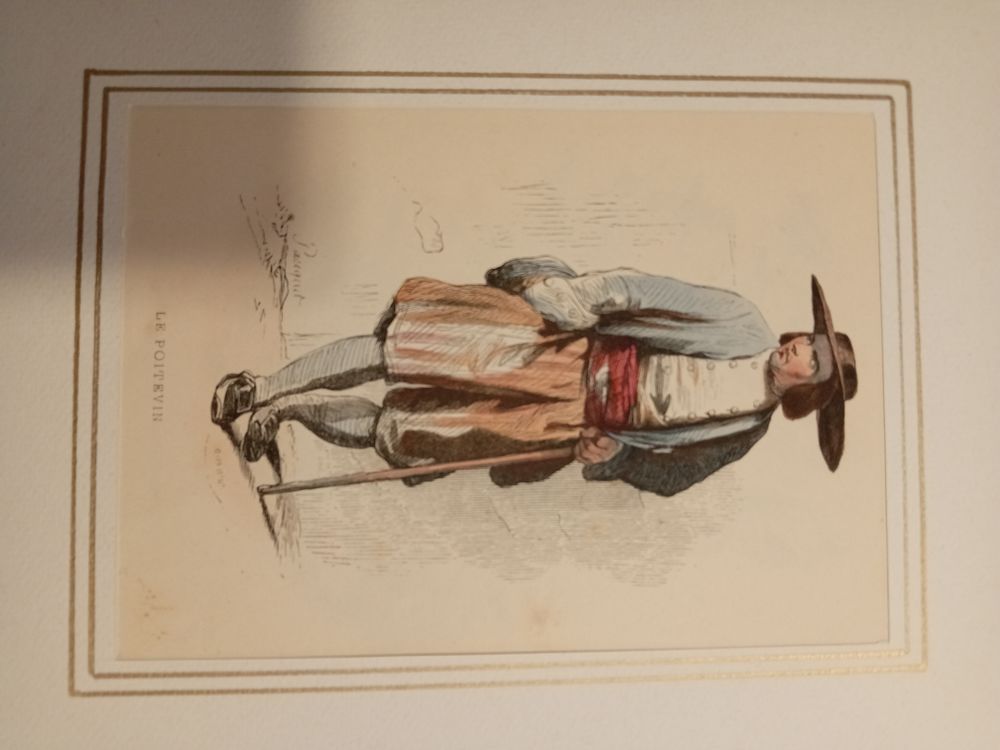 GRAVURES ORIGINALES de 1830 COSTUMES REGIONAUX 