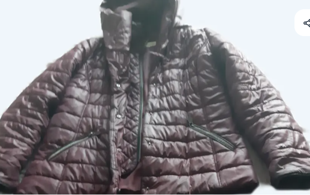 Parka femme violet capuche. Vêtements