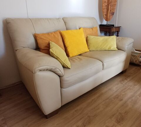 Beau canap� cuir marque de qualit� italienne Natuzzi 430 Chilly-Mazarin (91)