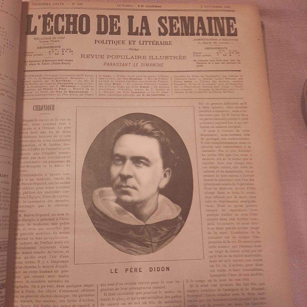 Journal ancien rare. 