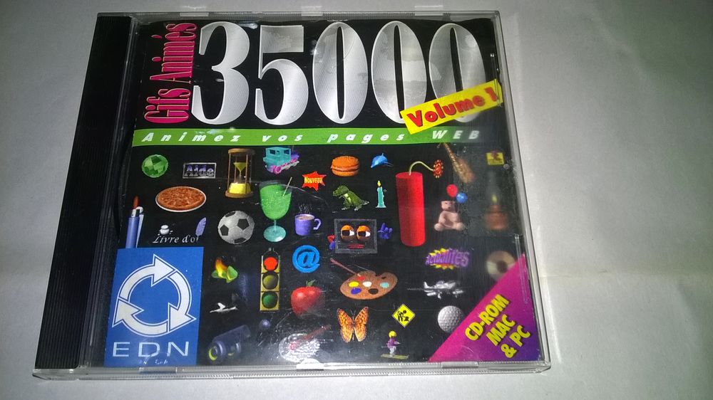 CD 35000
Gifs Animes
Excellent etat
Volume 1
Marque EDN
Matériel informatique