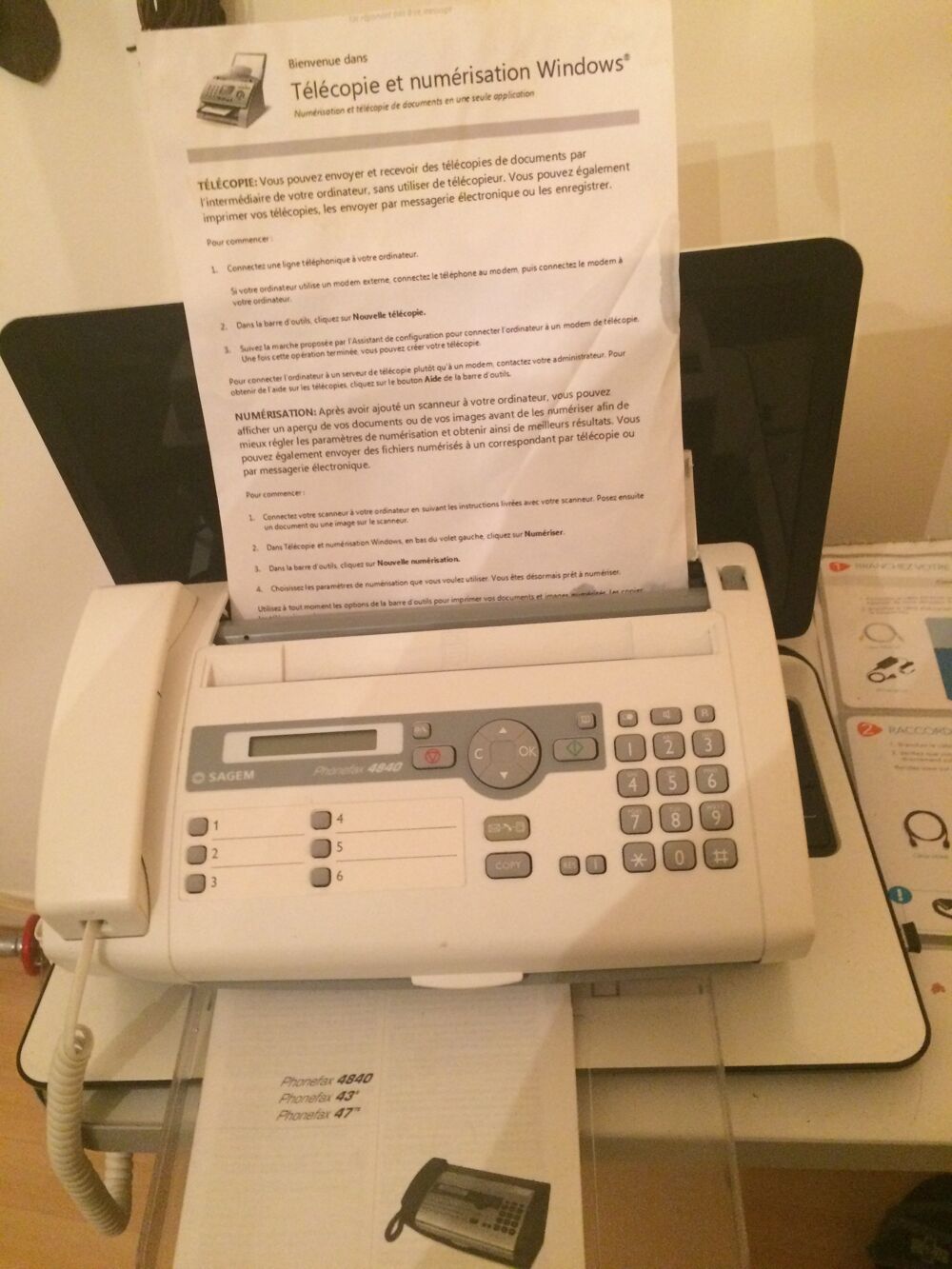 t&eacute;l&eacute;phone fax marque Sagem Téléphones et tablettes