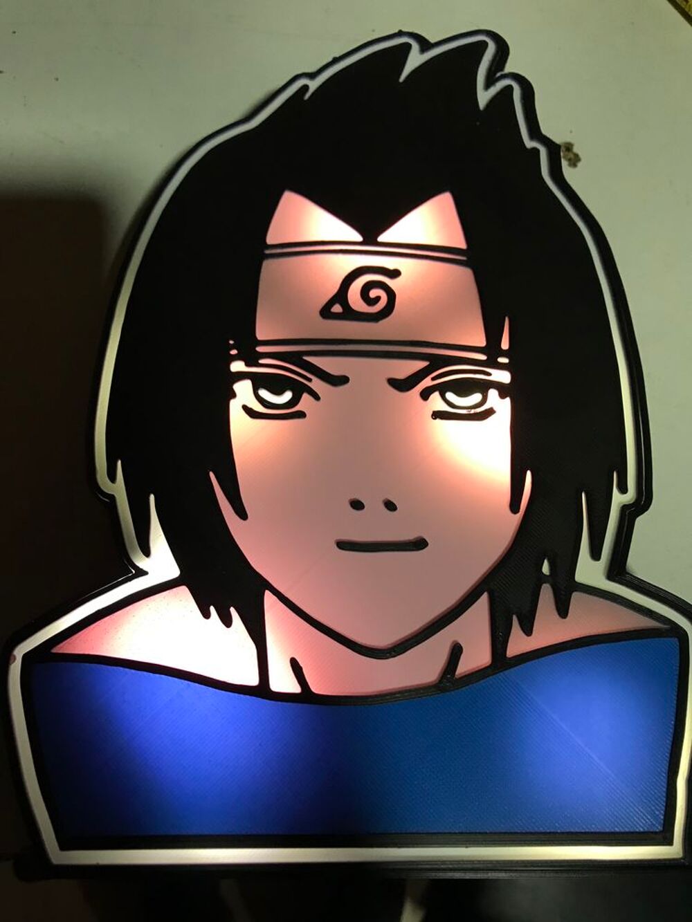 Lampe Sasuke Uchiwa leds &agrave; piles ou usb Décoration
