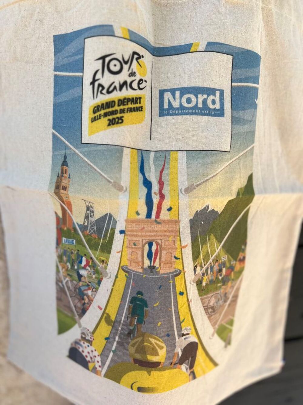 Tote bag d&eacute;part Tour de France 