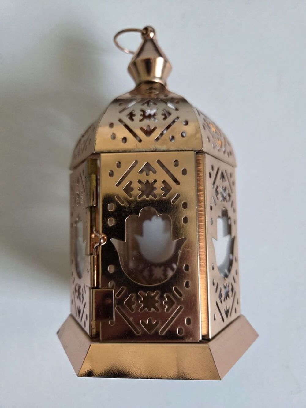Lanterne orientale en m&eacute;tal cuivr&eacute; - tr&egrave;s d&eacute;corative Décoration