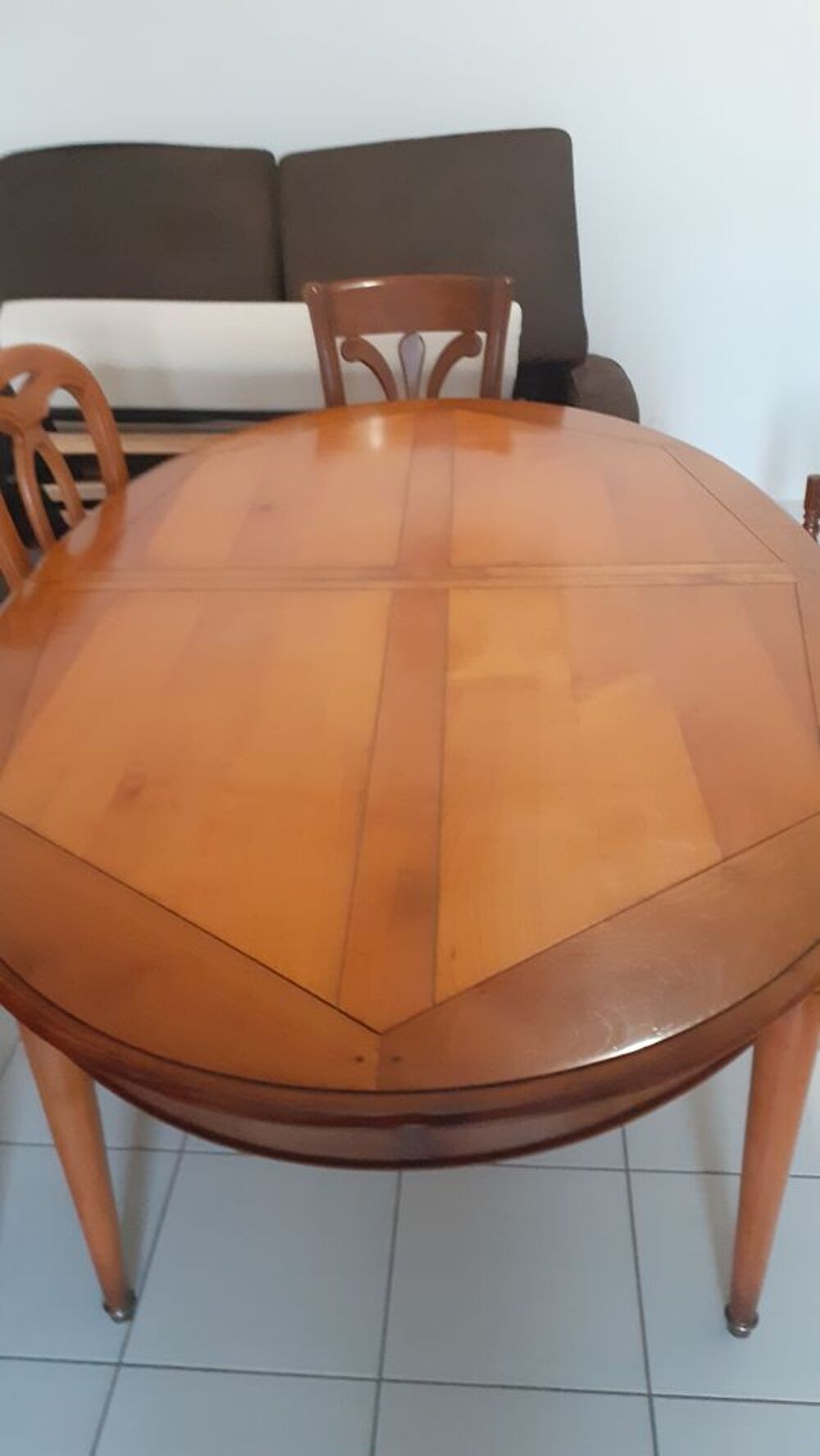 Table merisier avec 2 rallonges 
Meubles