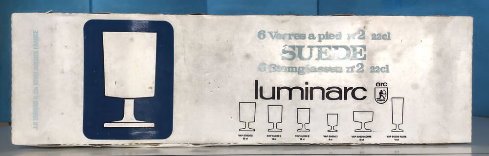Lot de 6 verres Luminarc mod&egrave;le SU&Egrave;DE Cuisine