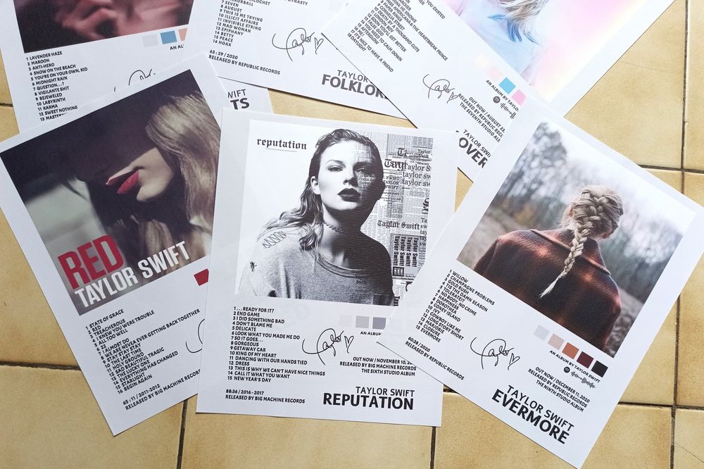 Lot de 6 posters canvas Taylor Swift Eras Tour 