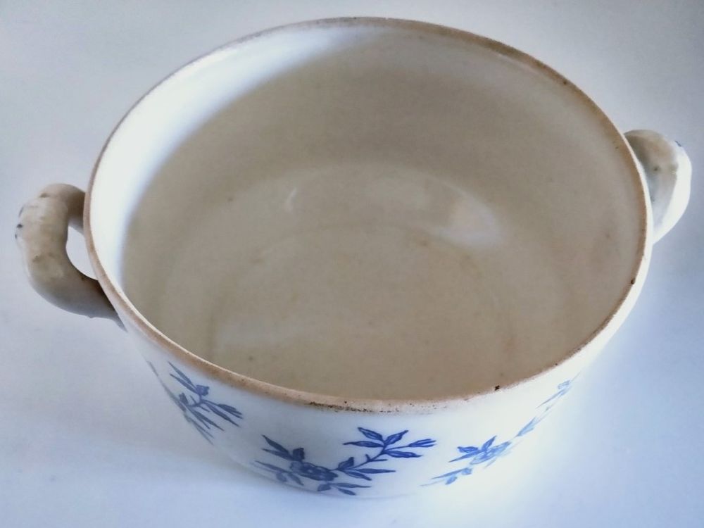 Bol en fa&iuml;ence terre de fonte (1900) Cuisine