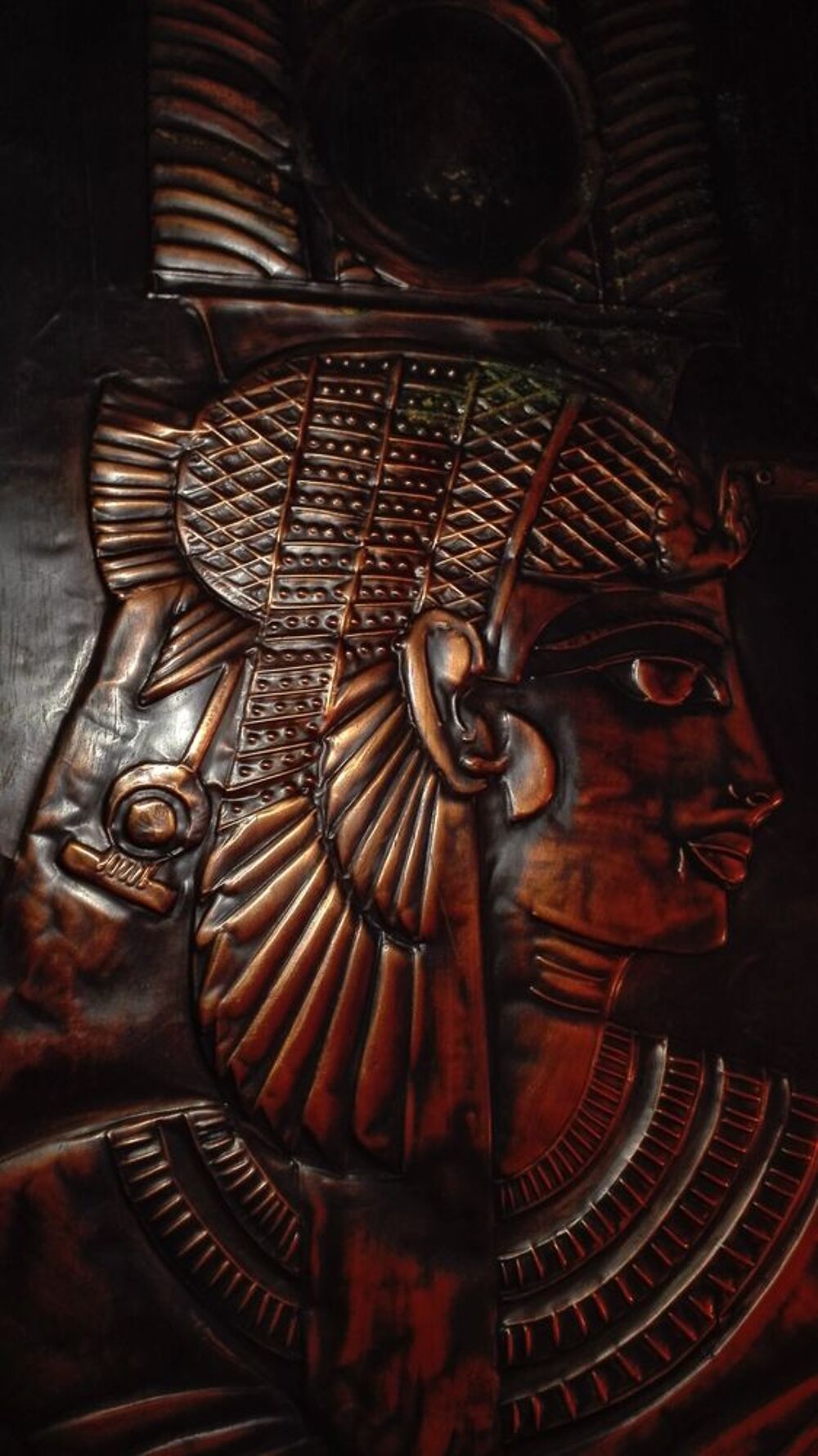 tableau cuivre repouss&eacute; "pharaon" Décoration