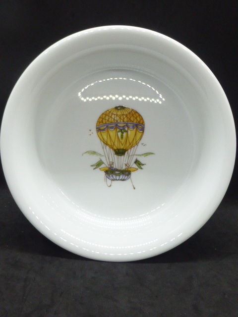 Plat rond en porcelaine Pillivuyt dcor montgolfire 8 Rueil-Malmaison (92)