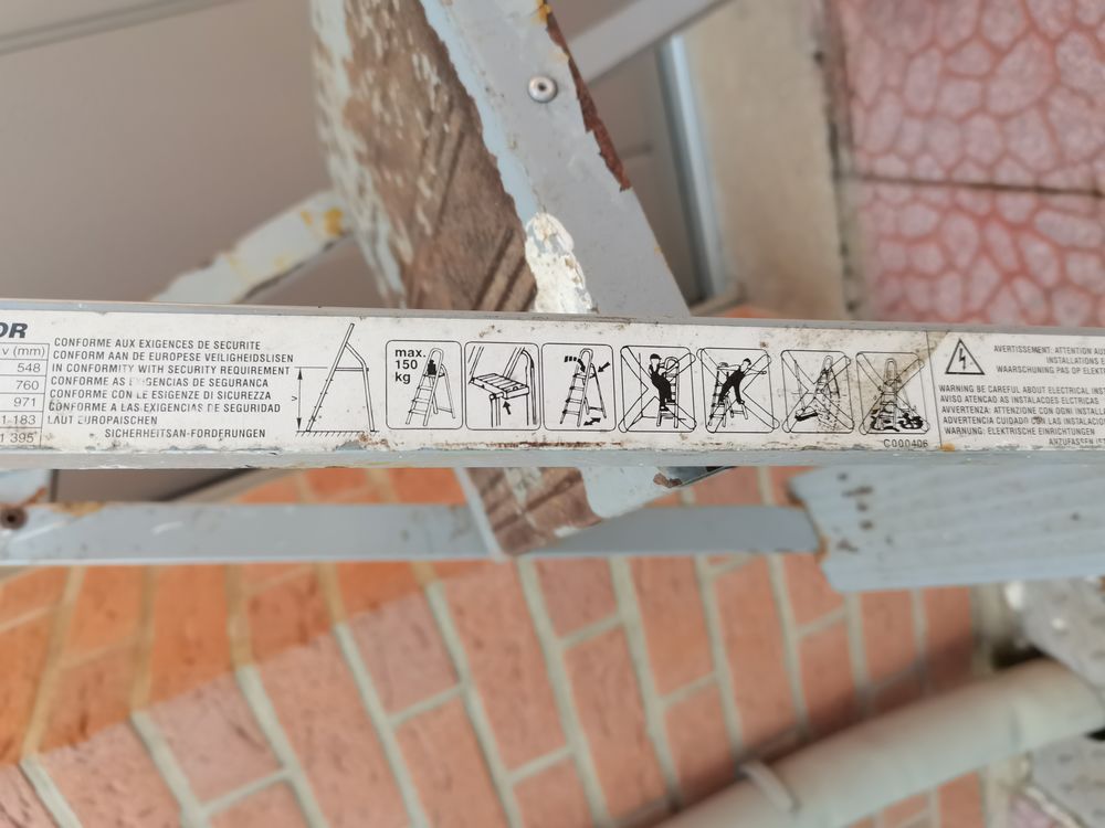 Escabeau robuste 3 marches 150kgs Bricolage