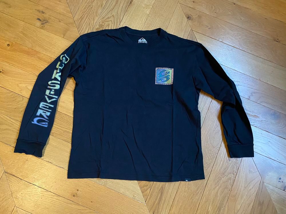T-shirt manches longues QuikSilver noir Vêtements enfants