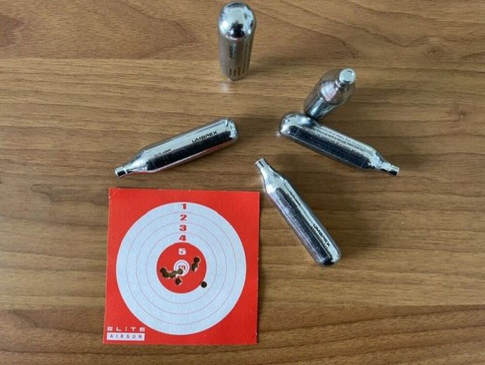 lot de 5 cartouches / capsules de CO&sup2; UMAREX 12&nbsp;gr Sports