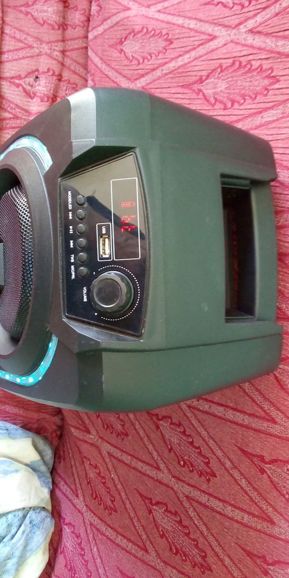 Enceinte sono portable 120 W lumineuse POSS PSPARTY120 Audio et hifi